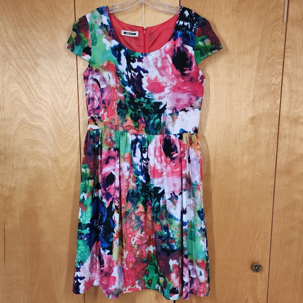Serrani Italy watercolor shift dress
